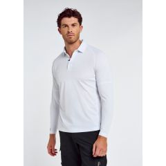 Dubarry Piraeus Herren Langarm Technical Polo – White
