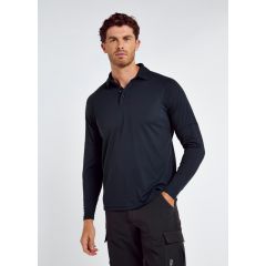 Dubarry Piraeus Herren Langarm Technical Polo – Navy