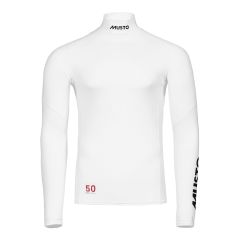 Musto Championship Langarm Rash Guard Herren – UV-Shirt Weiß