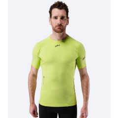Zhik Herren Eco Spandex LT Kurzarm Baselayer Shirt – Lime – Nachhaltiges Funktionsshirt mit UV-Schutz