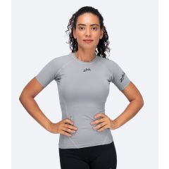 Zhik Damen Eco Spandex LT Kurzarm Baselayer Top – Platinum