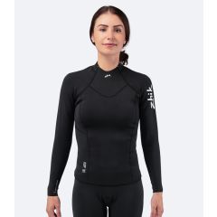 Zhik Womens Microfleece™ Performance Wetsuit Top – Black | Flexibles Damen Neopren Top für Segeln & Wassersport