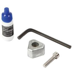 Zinkanode für Gori Propeller 28–30 Zoll 3-Blatt – inkl. Schraube & Loctite
