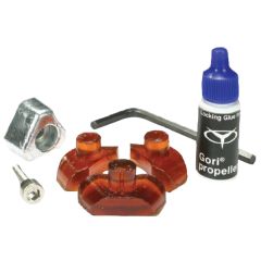 Zinkanode mit Gummipropfen für Gori Propeller 18–20 Zoll 3-Blatt – inkl. Schraube & Loctite