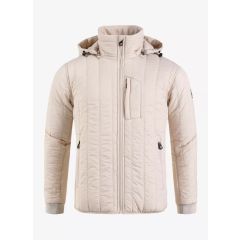 Pelle Petterson Mistral Herren Jacke – Macadamia Milk – Leichte, gefütterte Übergangsjacke mit Sorona®-Wattierung