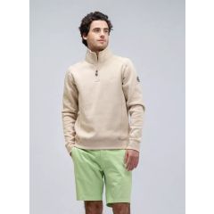 Pelle Petterson Mens P-Half Zip – Light Beige Oak | Vielseitiger Herren Sweater mit Half-Zip