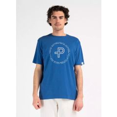 Pelle Petterson Perus Organic Logo Herren T-Shirt – Blue Horizon