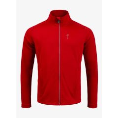 Pelle Petterson Mens Plannard Zip – Race Red | Technischer Midlayer mit PLANNARD GRID®