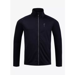 Pelle Petterson Mens Plannard Zip – Dark Navy Blue | Technischer Herren Midlayer mit Stretch