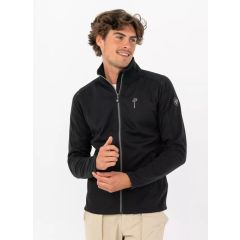 Pelle Petterson Mens Plannard Zip – Ink | Elastischer Funktions-Midlayer für aktive Einsätze