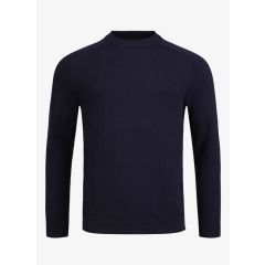 Pelle Petterson Mens Tiller Sweater – Dark Navy Blue | Herren Pullover aus Bio-Baumwolle & Kaschmir