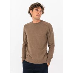 Pelle Petterson Mens Tiller Sweater – Cobblestone Mélange | Herrenpullover mit edler Melierung