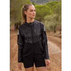 Pelle Petterson Womens Arc Mesh Jacket – Ink | Leichte winddichte Damen Lauf- und Outdoorjacke