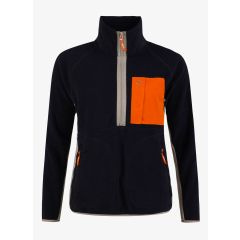Pelle Petterson Womens Loft Sweater – Dark Navy Blue | Wärmender Damen Fleece aus recyceltem Polyester