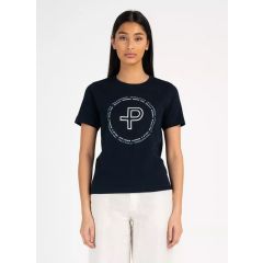 Pelle Petterson Perus Organic Logo Damen T-Shirt – Dark Navy Blue