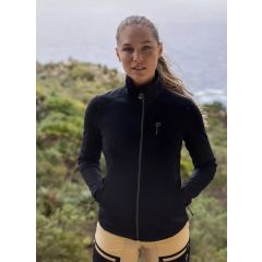 Pelle Petterson Womens Plannard Zip – Ink Silver | Elastischer Funktions-Midlayer für Damen