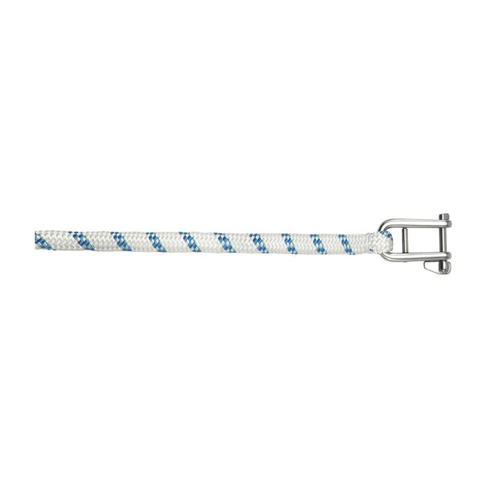 Liros Fall mit eingespleißtem Wichard-Schlüsselschäkel (8 mm x 25 Meter, Weiß/Blau main product photo