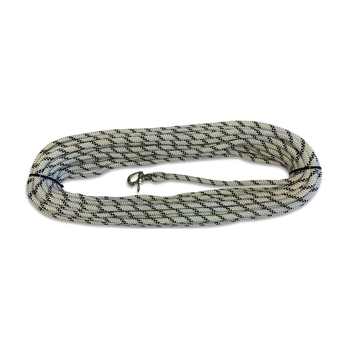 Liros Fall mit eingespleißtem Schnappschäkel (10 mm x 35 Meter, Weiß/Schwarz) main product photo
