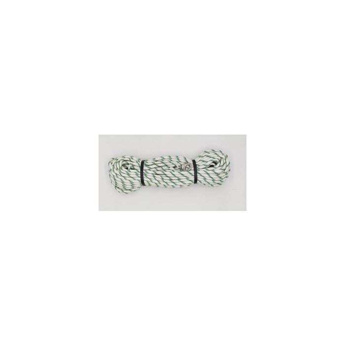 Liros Fall mit eingespleißtem Schlüsselschäkel (10 mm x 40 Meter Weiß/Grün) main product photo