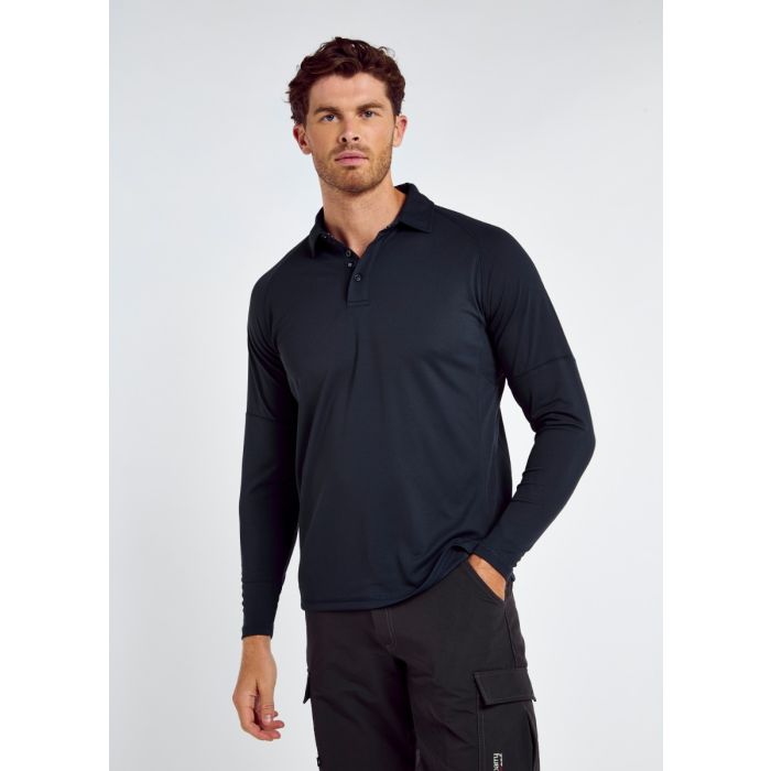 Dubarry Piraeus Herren Langarm Technical Polo – Navy