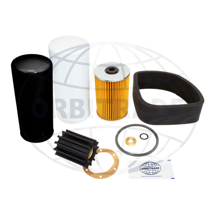Orbitrade Servicekit für Yanmar 6LY – Komplettes Wartungsset mit Filtern & Impeller