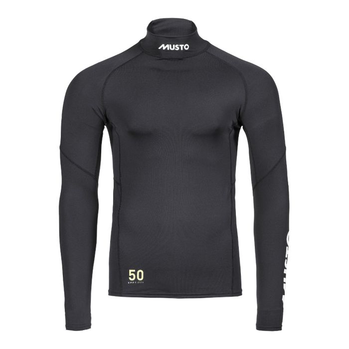 Musto Championship Langarm Rash Guard Herren – UV-Shirt Schwarz