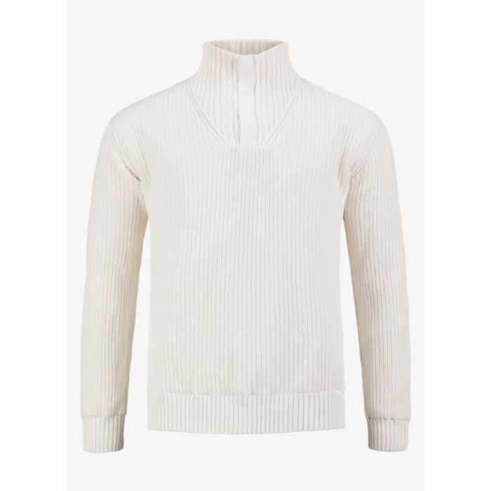 Pelle Petterson Mens Campe Windbreaker Sweater – Sand Dollar White | Klassischer Herren Windbreaker Pullover