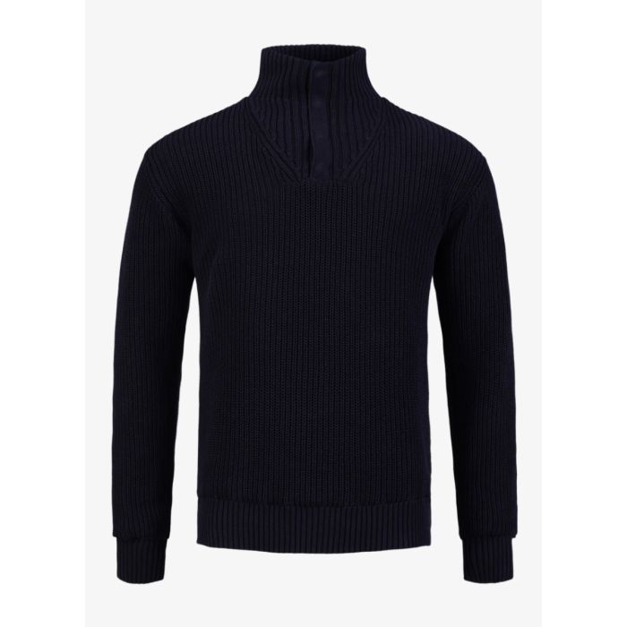Pelle Petterson Mens Campe Windbreaker Sweater – Dark Navy Blue | Winddichter Herren Strickpullover