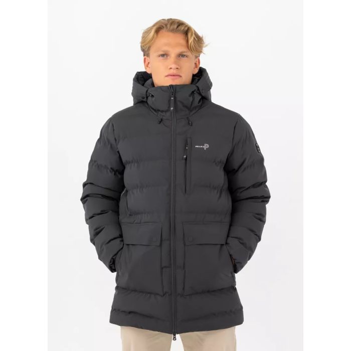 Pelle Petterson Commodus Padded Herren Parka – Reflective Charcoal – Warmer Winterparka mit reflektierenden Details & recycelter Wattierung