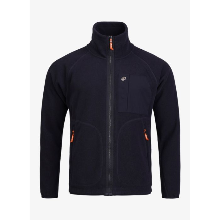 Pelle Petterson Loft Zip Herren Fleece – Dark Navy Solid main product photo