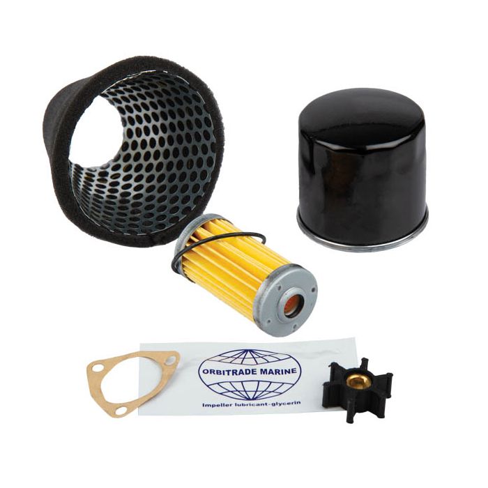 Orbitrade Servicekit für Yanmar 1GM & 1GM10 – Komplettes Wartungsset mit Filtern und Impeller