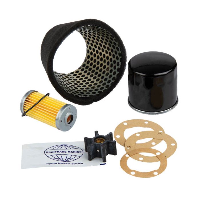 Orbitrade Servicekit für Yanmar 2GM & 3GM – Wartungsset mit Filtern & Impeller