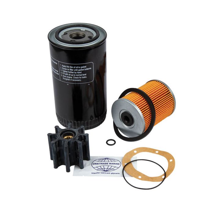 Orbitrade Servicekit für Yanmar 4LH – Ölfilter, Kraftstofffilter & Impeller