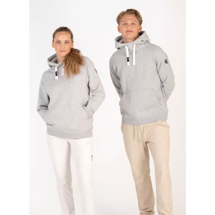 Pelle Petterson P-Snug Unisex Hoodie – Light Grey Melange | Sweatshirt mit Kapuze