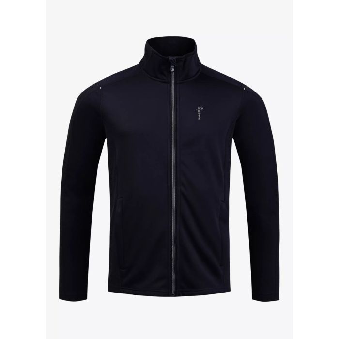 Pelle Petterson Mens Plannard Zip – Dark Navy Blue | Technischer Herren Midlayer mit Stretch