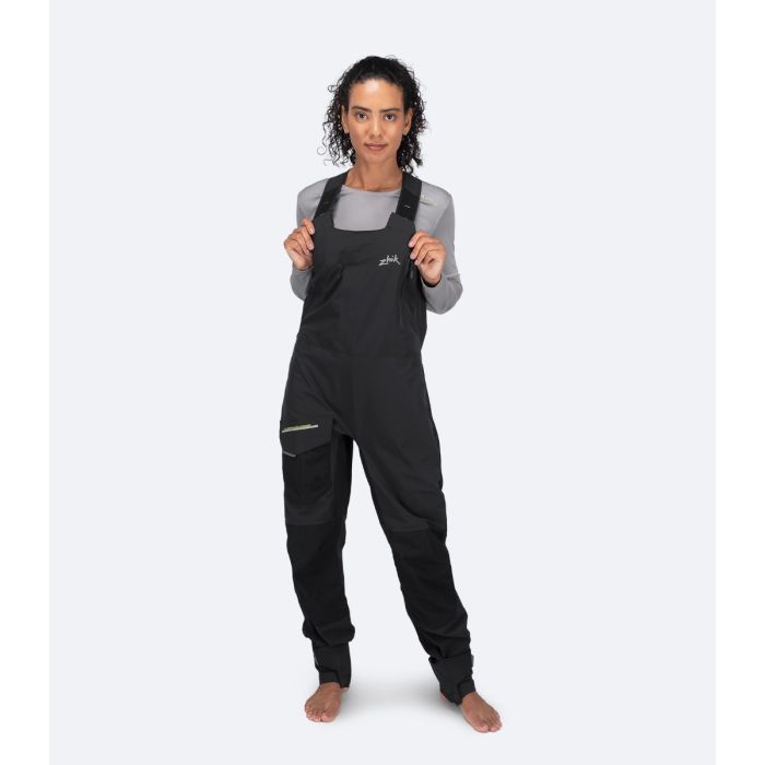 Zhik OFS700™ Damen Offshore Salopette Segelhose – Schwarz – Hochleistungs-Segelhose mit Drop-Seat-System für Hochseefrauen