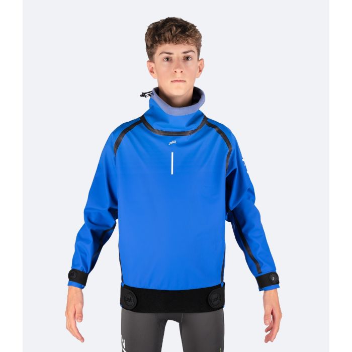 Zhik Youth Aqua Smock – Wasserdichte Kinder-Segeljacke mit Fleecefutter – Blau