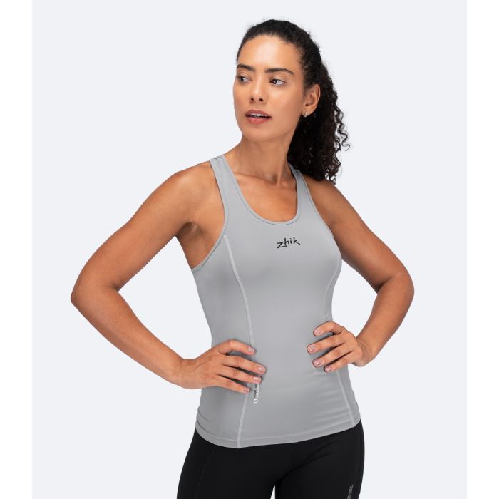 Zhik Damen Eco Spandex LT Race Singlet – Platinum