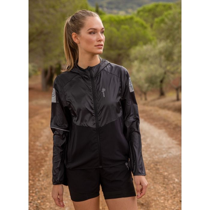 Pelle Petterson Womens Arc Mesh Jacket – Ink | Leichte winddichte Damen Lauf- und Outdoorjacke