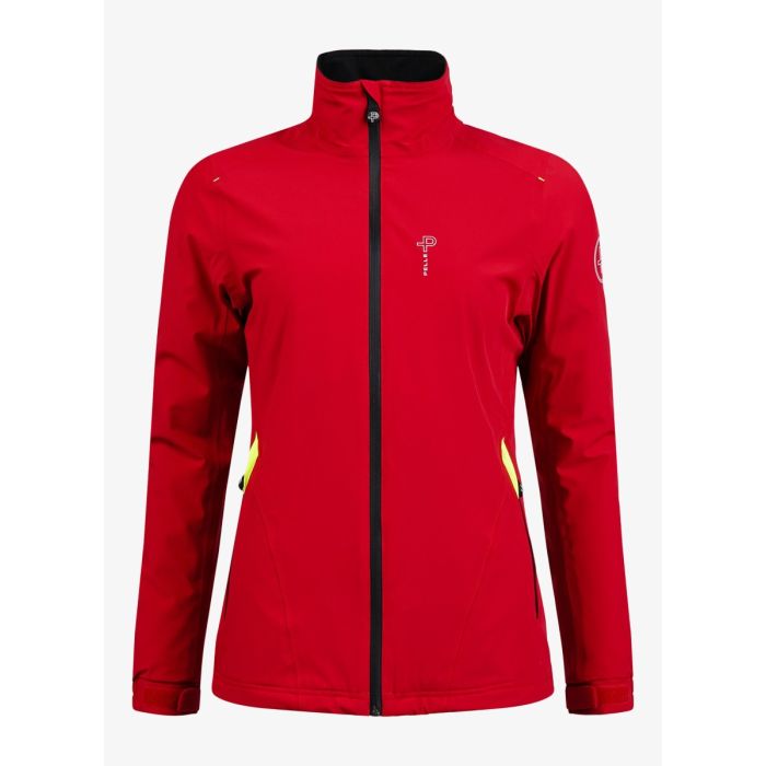 Pelle Petterson Womens Crew Jacket – Race Red | Sportliche Damen Segeljacke mit Stretch