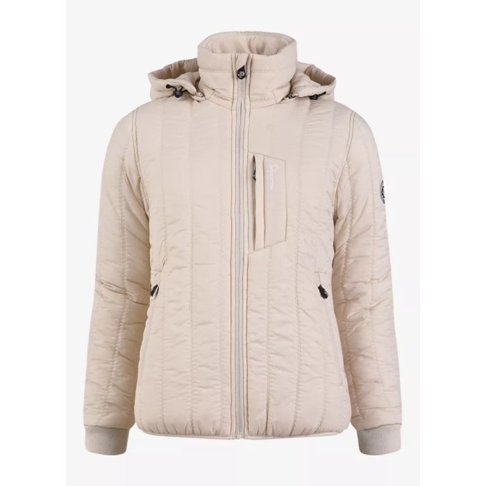 Pelle Petterson Mistral Damen Jacke – Macadamia Milk – Leichte, gefütterte Übergangsjacke mit abnehmbarer Kapuze