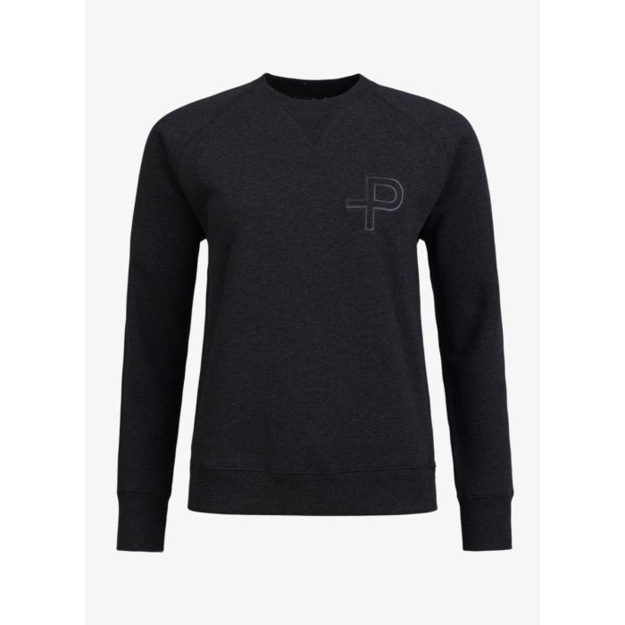 Pelle Petterson Womens P-Sweatshirt – Charcoal Melange | Damen Sweatshirt aus Baumwollmix