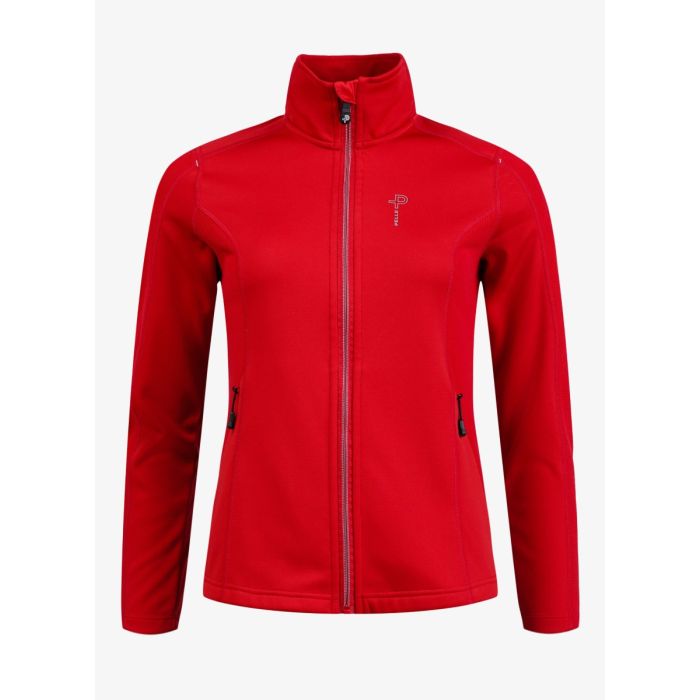 Pelle Petterson Womens Plannard Zip – Race Red | Technischer Damen Midlayer mit PLANNARD GRID®