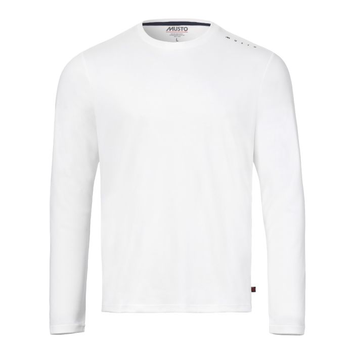Musto Evo Crew Sunblock Herren Langarmshirt – Weiß