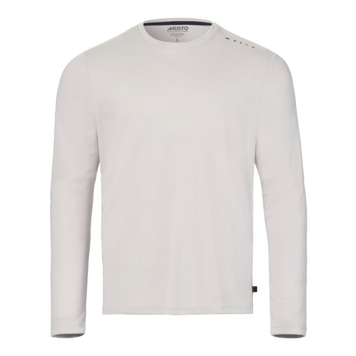 Musto Evo Crew Sunblock Herren Langarmshirt – Platinum