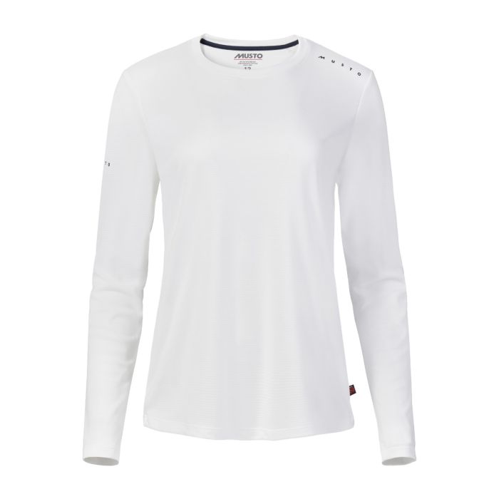 Musto Evo Crew Sunblock Damen Langarmshirt – White