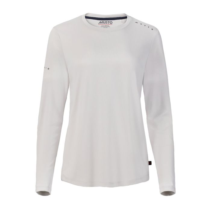Musto Evo Crew Sunblock Damen Langarmshirt – Platinum