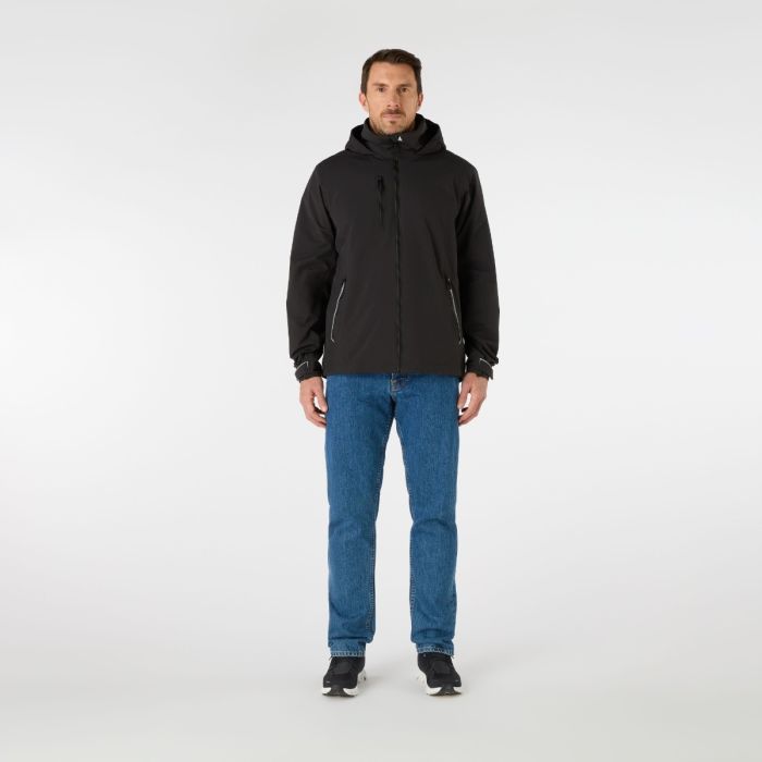 Musto Corsica Jacke für Herren – Black | Wasserdichte Segel- & Freizeitjacke mit verstaubarer Kapuze