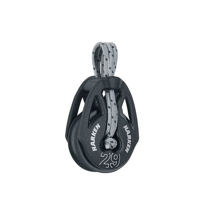Harken 29 mm Carbo T2 Soft-Attach Block – Kugelgelagerter Leichtbaublock