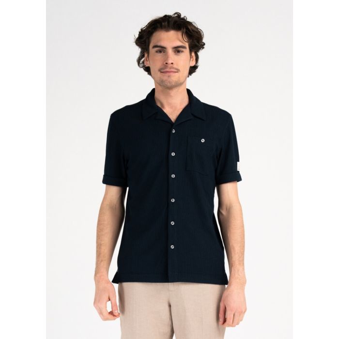 Pelle P Brassie Camp Collar Herren Shirt – Dark Navy Blue